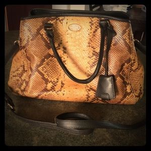 Coach snakeskin handbag